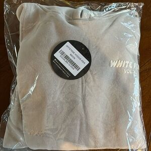 New White Fox Offstage Hoodie (Moon color). Xs/s.